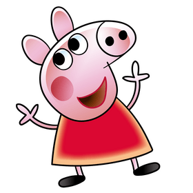 Peppa pig cartoon clipart