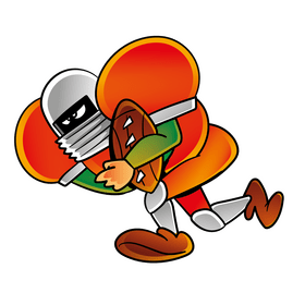 Super Bowl cartoon clipart