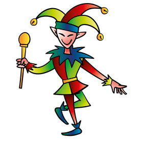 Jester cartoon clipart