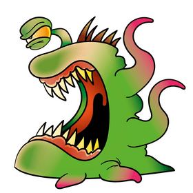 Monster cartoon clipart