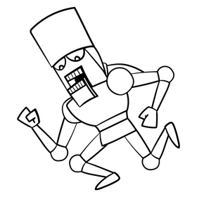 Nutcracker cartoon drawing black and white clipart