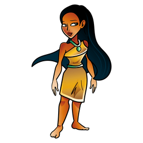 Pocahontas cartoon clipart