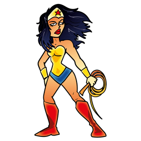 Wonder woman cartoon clipart