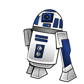 R2d2 cartoon clipart