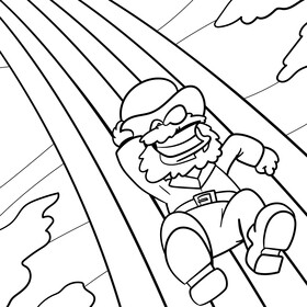 Leprechaun cartoon drawing black and white vector