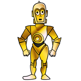 C3po cartoon clipart