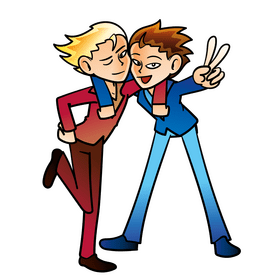 Brothers cartoon clipart