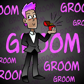 Groom cartoon vector