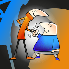 Brothers cartoon vector