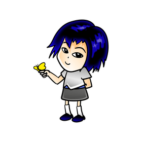 Baby girl cartoon clipart