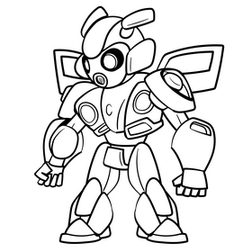 Bumblebee cartoon drawing black and white clipart