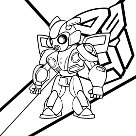 Bumblebee cartoon drawing black and white vector