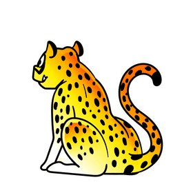 Cheetah cartoon clipart