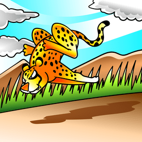 Cheetah cartoon vector