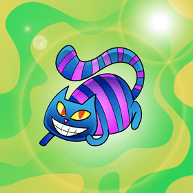 Cheshire Cat cartoon vector