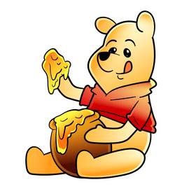 Winnie the Pooh cartoon clipart