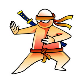 Ninja cartoon clipart