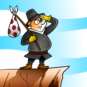 Pioneer cartoon vector
