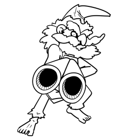 Redneck cartoon drawing black and white clipart