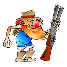 Redneck cartoon clipart