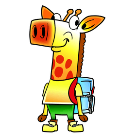 School kids cartoon clipart