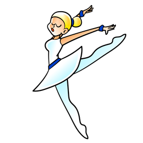 Ballet dancer cartoon clipart