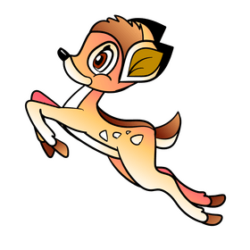 Bambi cartoon clipart