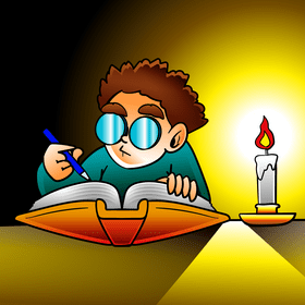 Writer cartoon vector free download