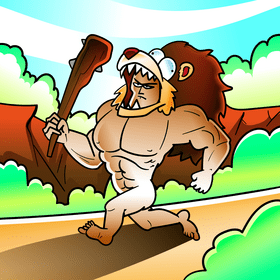 Hercules cartoon vector