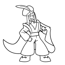 Prince cartoon drawing black and white clipart