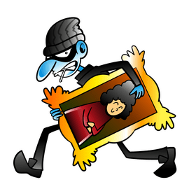 Robber cartoon clipart