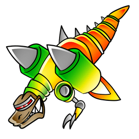 Velociraptor cartoon clipart