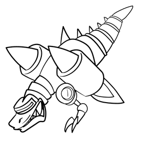 Velociraptor cartoon drawing black and white clipart