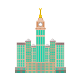 Abraj Al Bait clock tower clipart