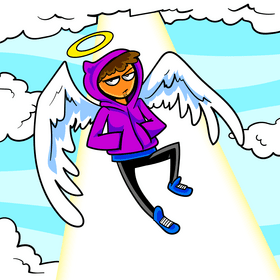 Angel cartoon vector