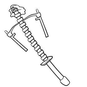 Black widow cartoon drawing black and white clipart