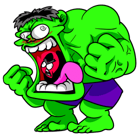 Hulk cartoon clipart