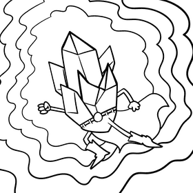 Superman cartoon drawing black and white vector