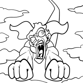 Superman cartoon drawing black and white vector
