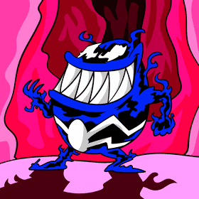 Venom cartoon vector