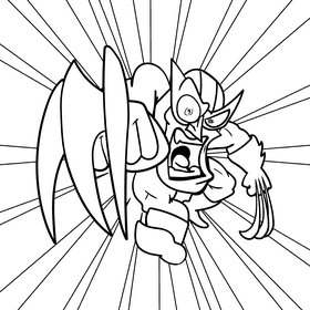 Wolverine cartoon drawing black and white vector