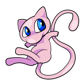 Pokemon Mew cartoon clipart