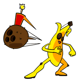 Fortnite Banana cartoon clipart