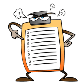Scavenger hunt Angry cartoon clipart