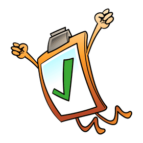 Scavenger hunt Completed cartoon clipart