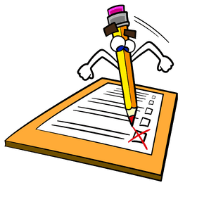 Scavenger hunt taking note cartoon clipart