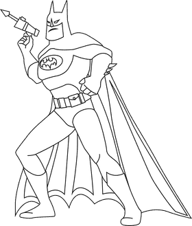 Batman Dark Knight black and white clipart