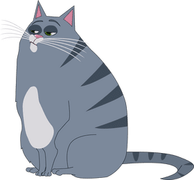 Secret Life of Pets Chloe cat sitting clipart