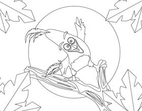 Happy Chunk Angry Birds black and white vector