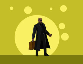 Nick Fury, Marvel, Avengers vector